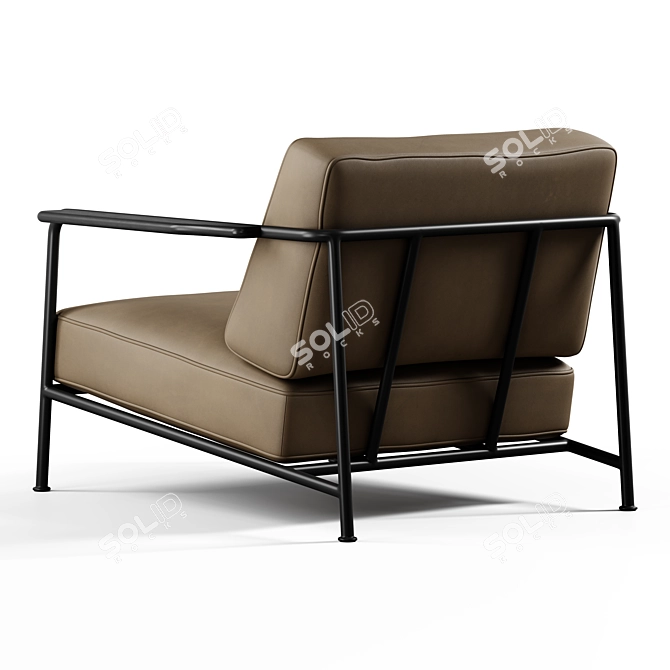  Seamless Textured Aero Chair 3D model image 3