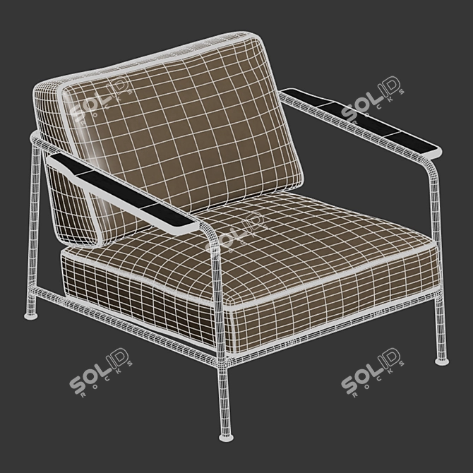  Seamless Textured Aero Chair 3D model image 4