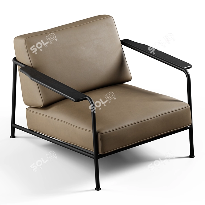  Seamless Textured Aero Chair 3D model image 5