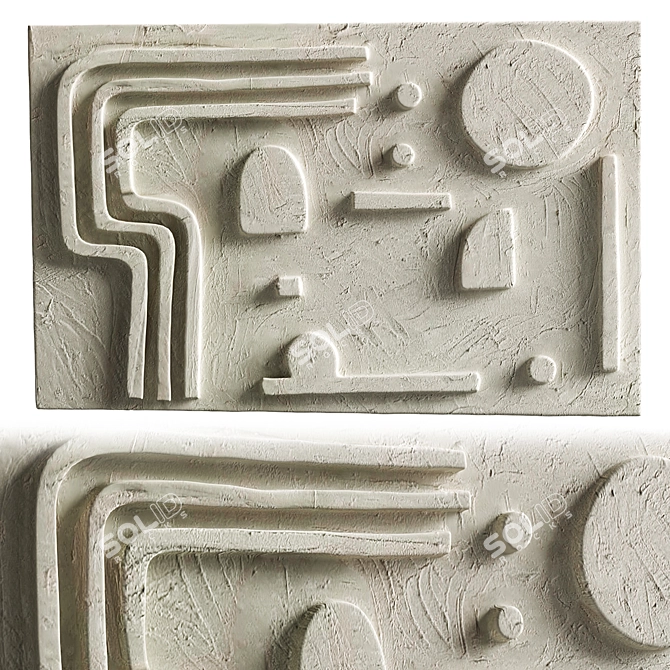 Elegant Wall Decor by Greyya 3D model image 1