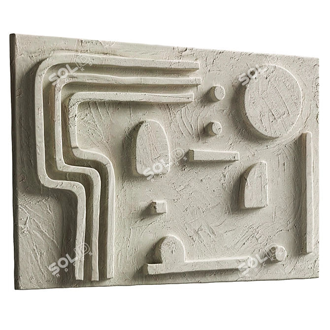 Elegant Wall Decor by Greyya 3D model image 2