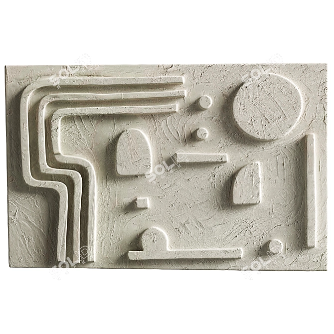 Elegant Wall Decor by Greyya 3D model image 3