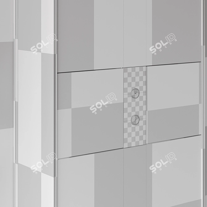 Modern Elevator Hall Wall Art 3D model image 5