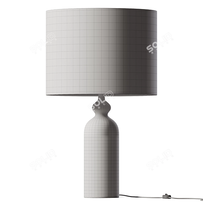  Rustic Elegance Table Lamp 3D model image 2