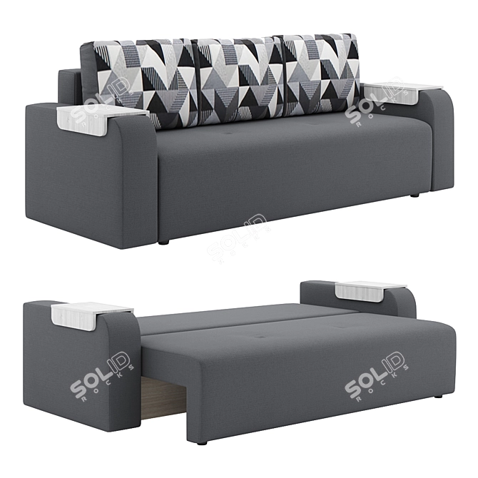 Flagship Sofa: Versatile & Stylish 3D model image 1