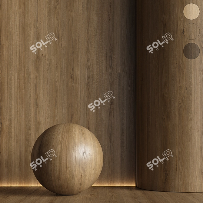 Seamless Wood Material Texture Pack 3D model image 1