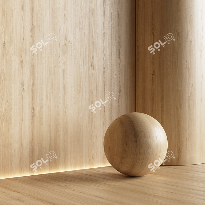 Seamless Wood Material Texture Pack 3D model image 4