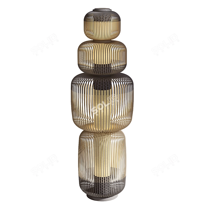 Bamboo Light 4 Noir Online 3D model image 1