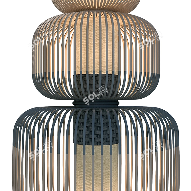 Bamboo Light 4 Noir Online 3D model image 2