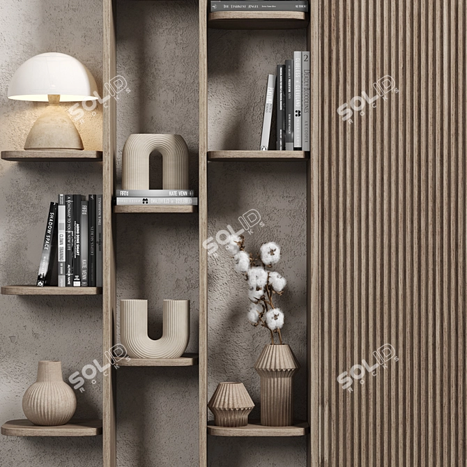 Versatile Modular Shelf Unit 3D model image 3