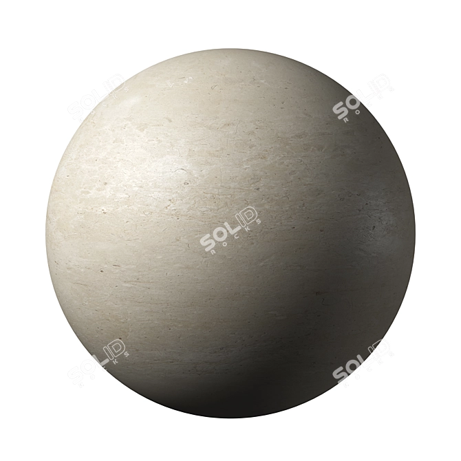 Luxury Brushed Limestone 3D Model 3D model image 2