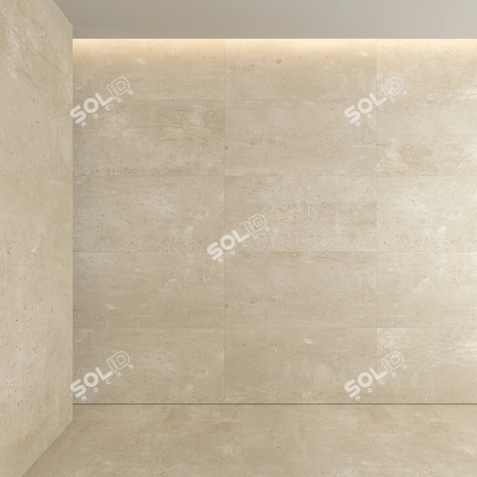 Luxury Brushed Limestone 3D Model 3D model image 5