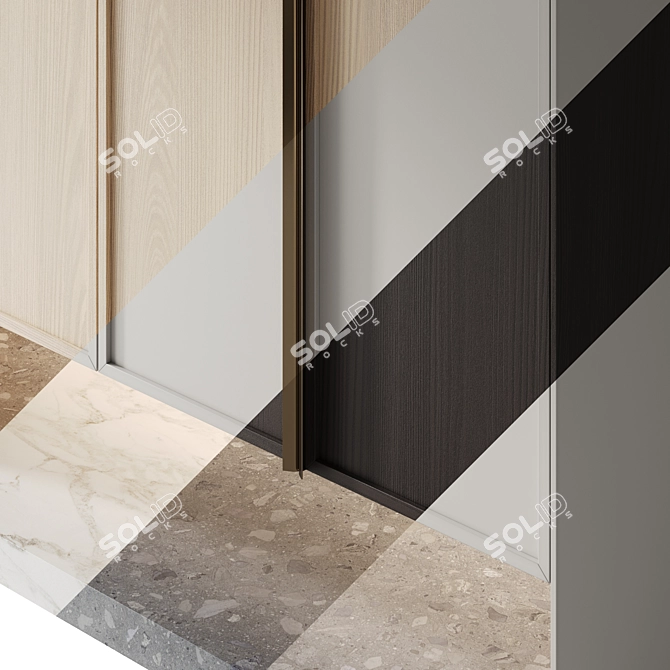 Modern Entryway Furniture Composition 3D model image 2