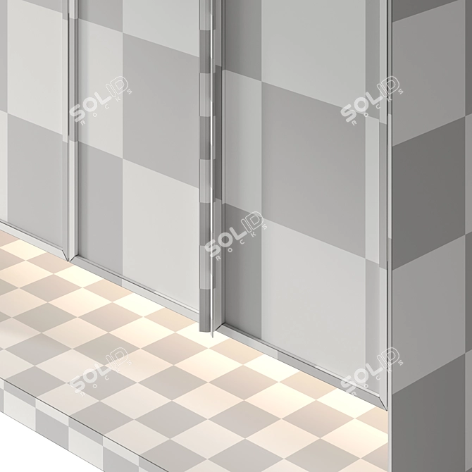 Modern Entryway Furniture Composition 3D model image 7