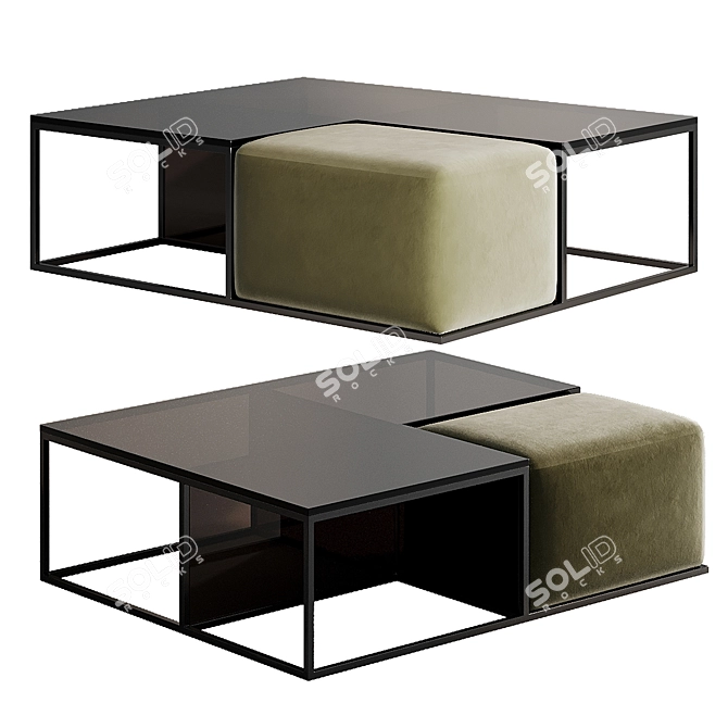 Sophisticated Area Coffee Table 3D model image 2