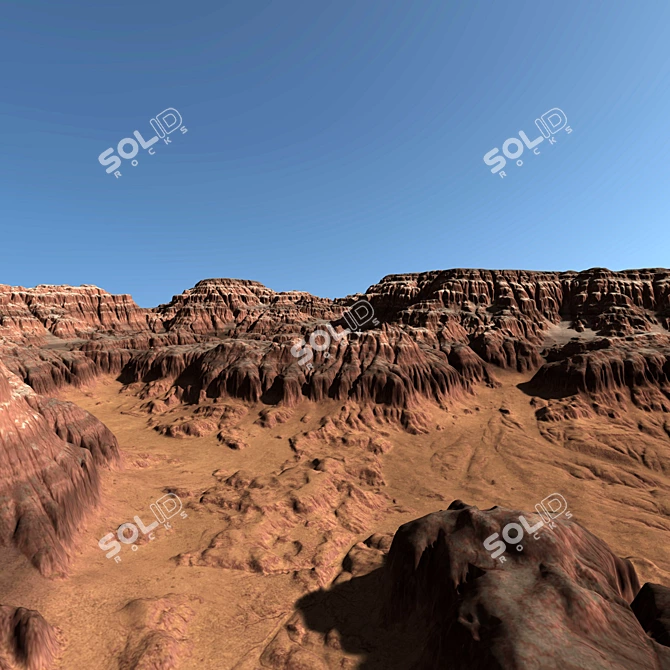 Canyon Land N12 3D Model 3D model image 3