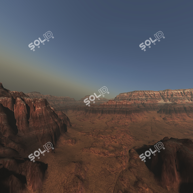 Canyon Land N12 3D Model 3D model image 7