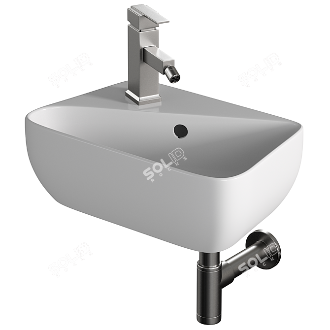 Swiss Madison Wall Mount Sink 3D model image 1