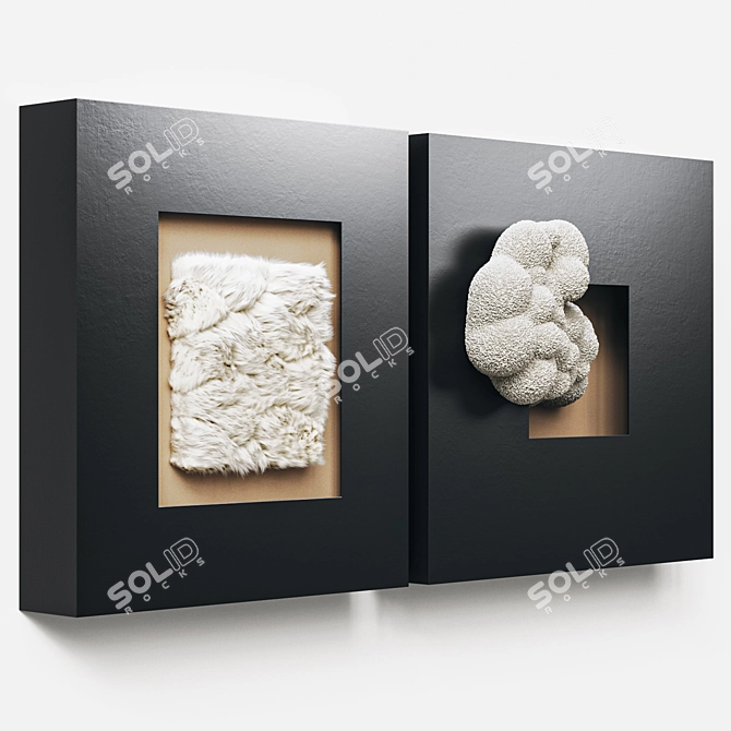 Decorative Wall Art Set 3D model image 2