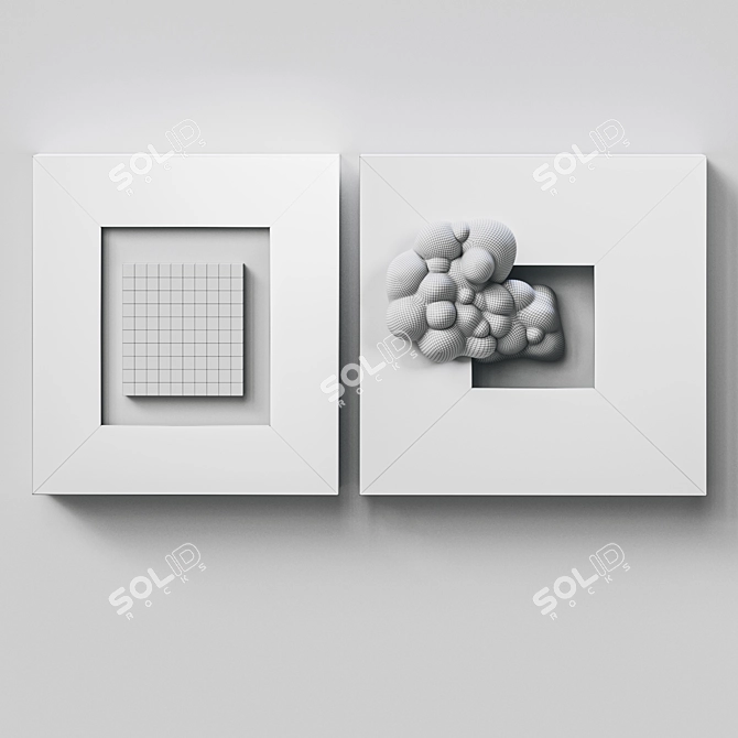 Decorative Wall Art Set 3D model image 3