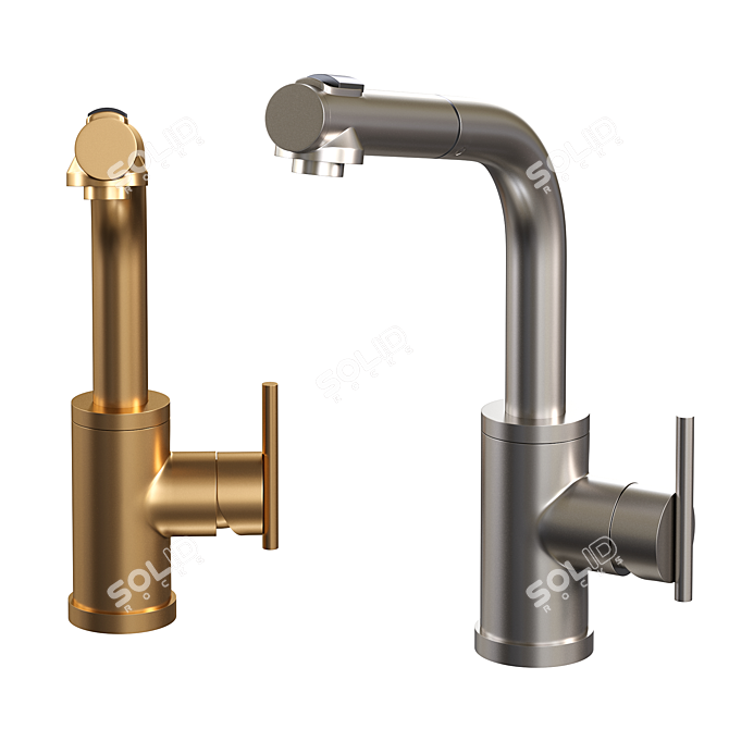 Sleek Danze Parma Kitchen Faucet 3D model image 1