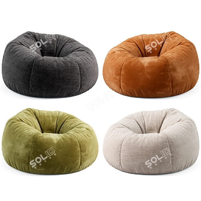 Custom Order Bean Bag 3D Model 3D model image 2