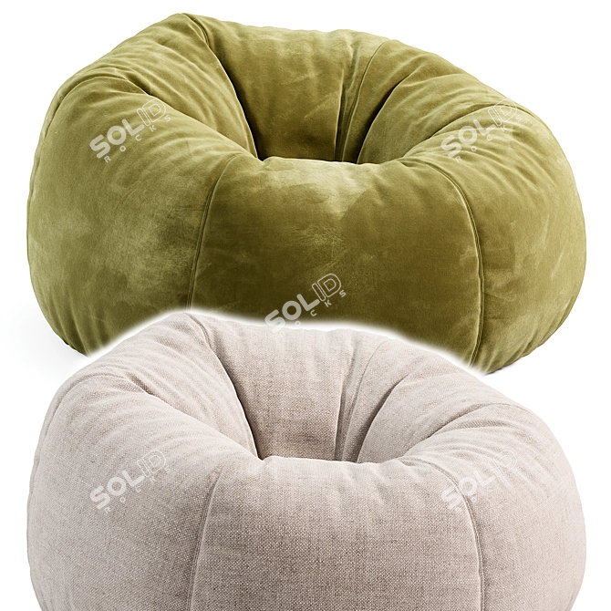 Custom Order Bean Bag 3D Model 3D model image 4