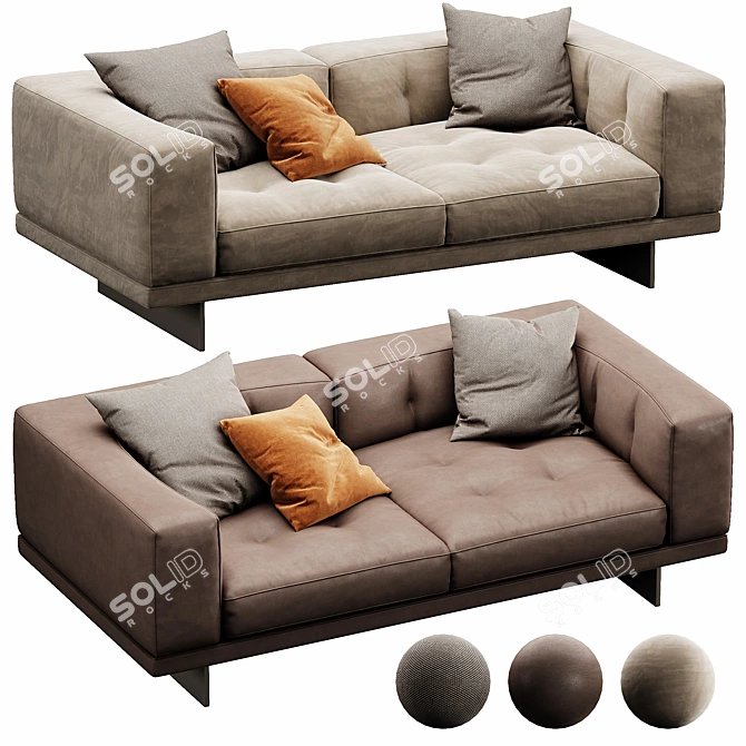 Modern Minotti Dylan Sofa Set 3D model image 1