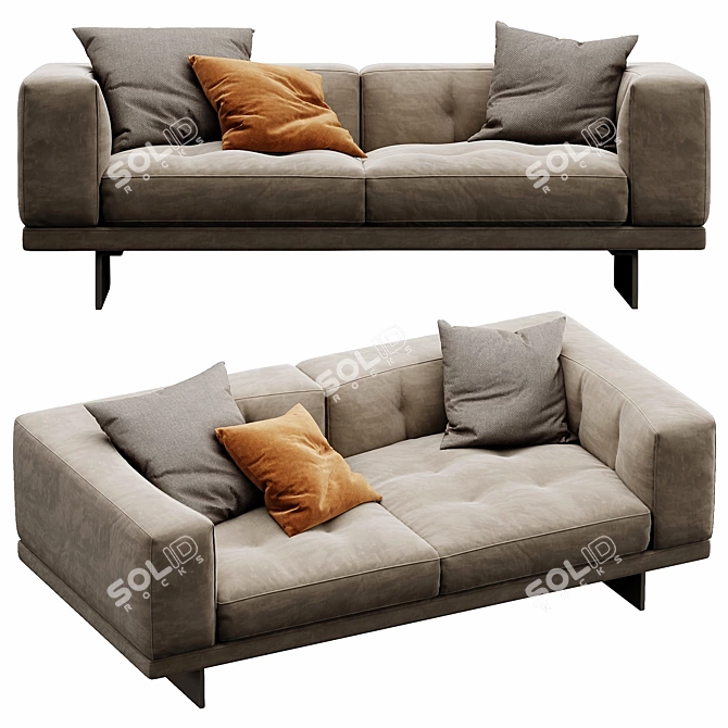 Modern Minotti Dylan Sofa Set 3D model image 3