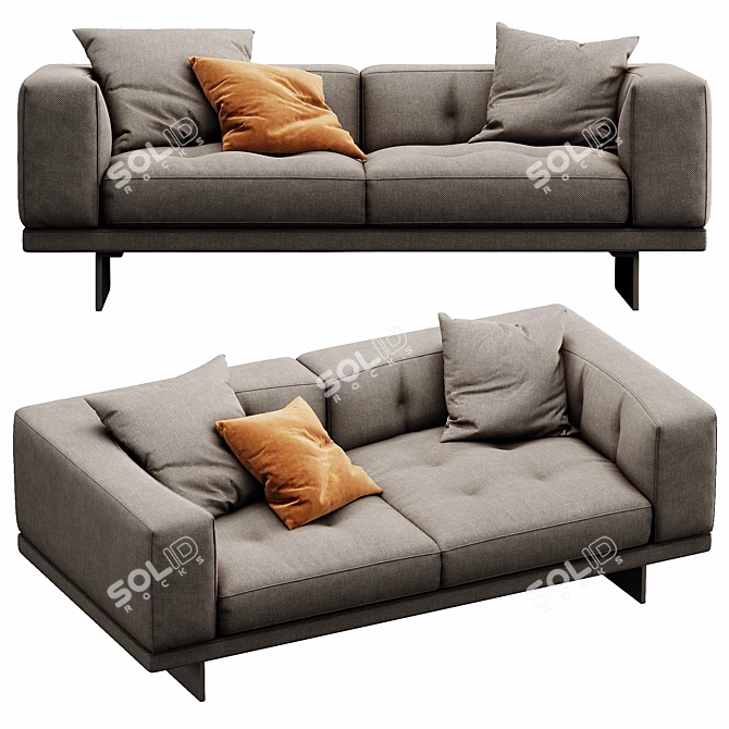 Modern Minotti Dylan Sofa Set 3D model image 5