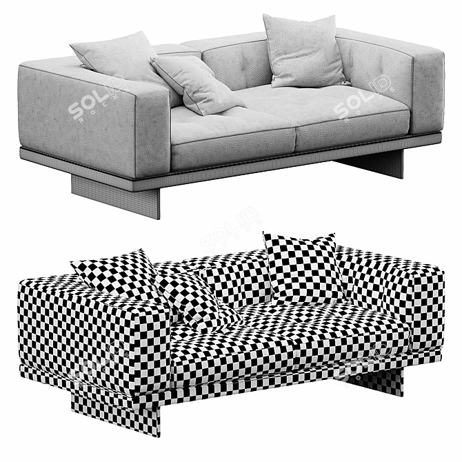 Modern Minotti Dylan Sofa Set 3D model image 6