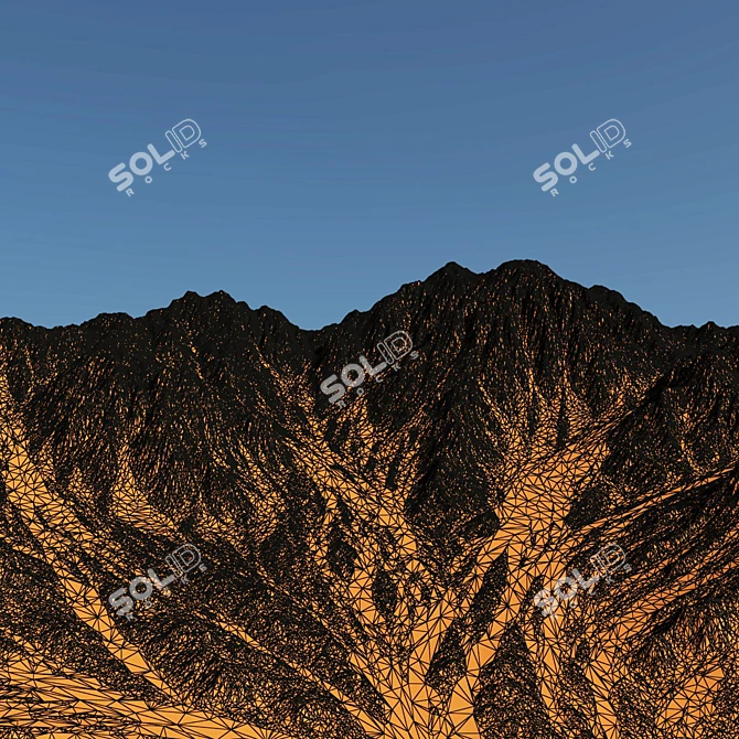 Snowcapped Peaks 3D Model Kit 3D model image 6