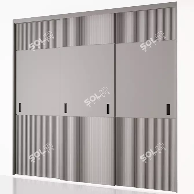 Vintage Grammi Wardrobe Closet 3D model image 2