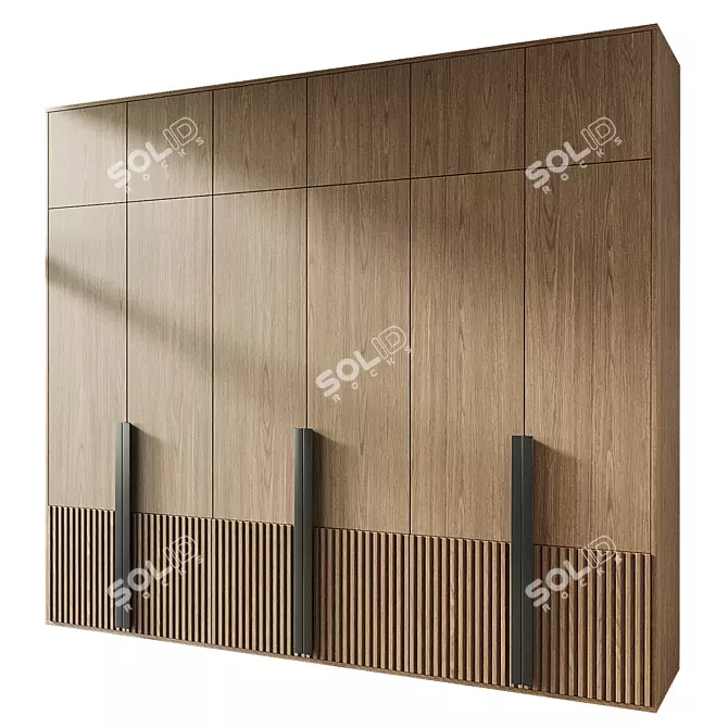 Modern Wardrobe Model 173 3D model image 2