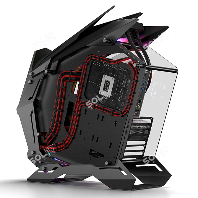 Animated RGB Gaming PC Kit 3D model image 4