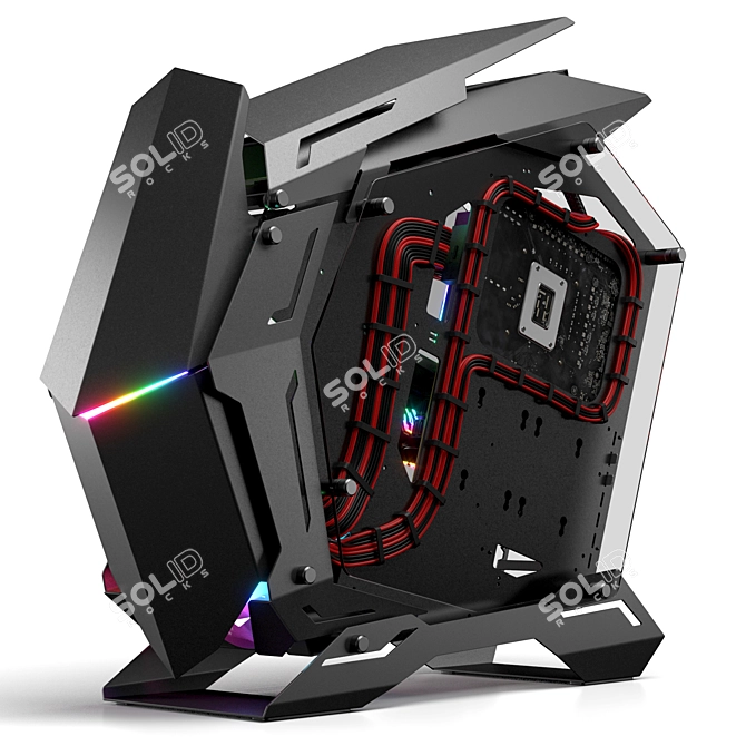 Animated RGB Gaming PC Kit 3D model image 5