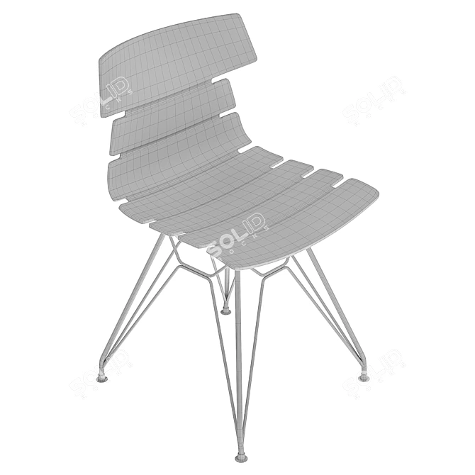 Modern Hansen Chair: Black Style 3D model image 5