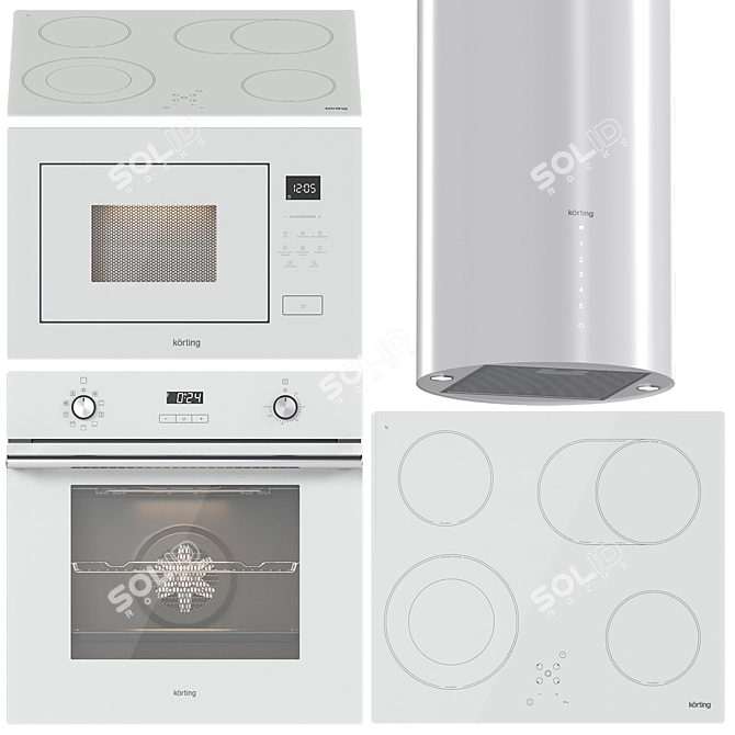 Korting Appliance Set 7 Collection 3D model image 2