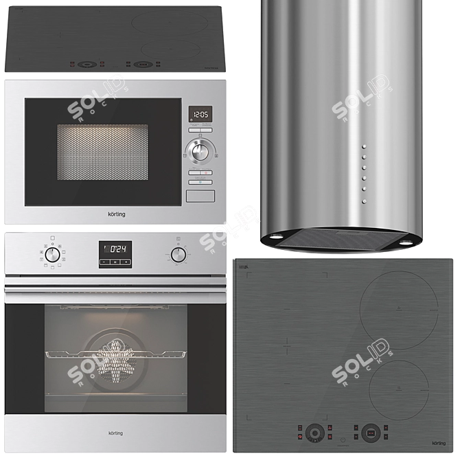 Korting Appliance Set 7 Collection 3D model image 3
