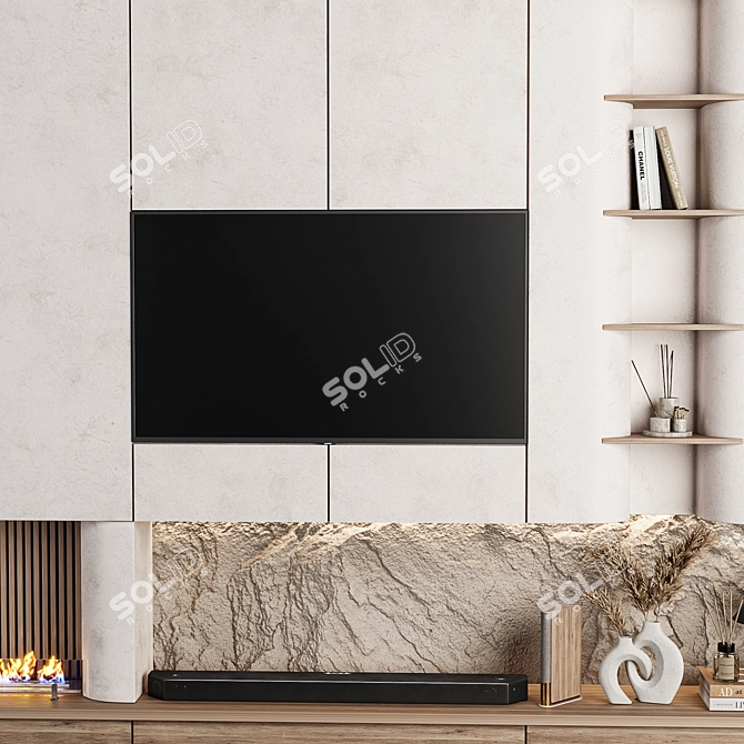 Modern TV Wall Mount 3 3D model image 3