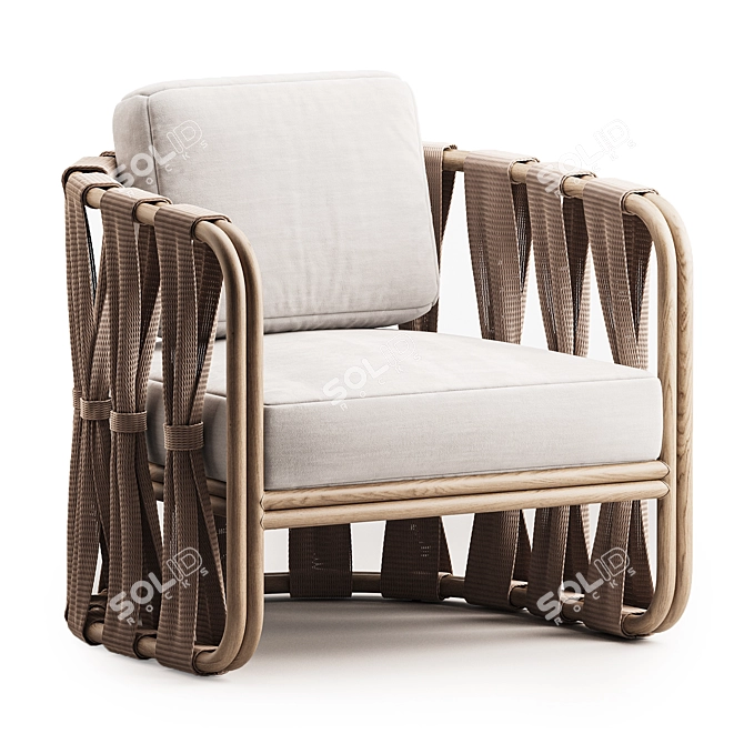 Modular Lounge Chair Set 3D model image 1