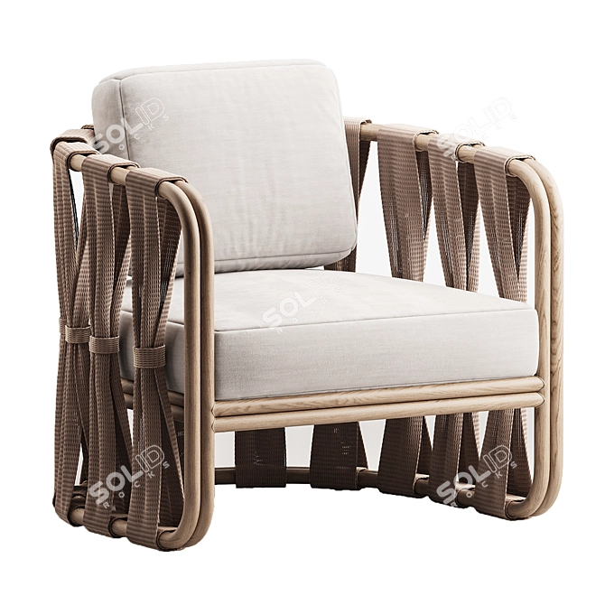 Modular Lounge Chair Set 3D model image 4