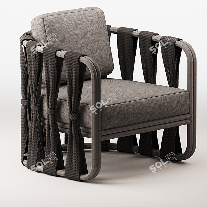 Modular Lounge Chair Set 3D model image 6