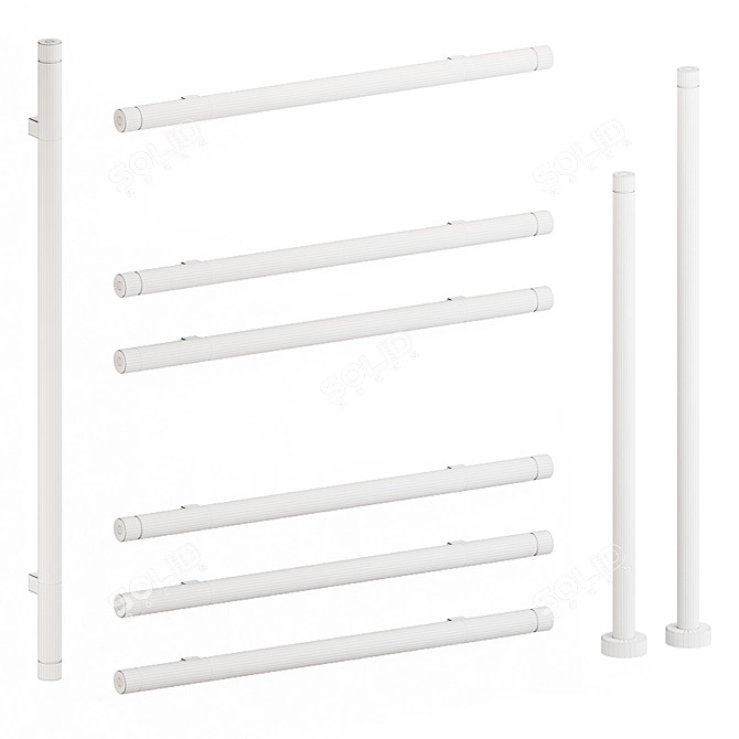 Tubes T.B.T. Radiator Towel Rails 3D model image 4