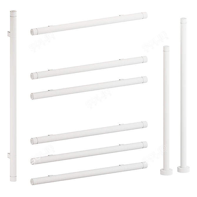 Tubes T.B.T. Radiator Towel Rails 3D model image 8