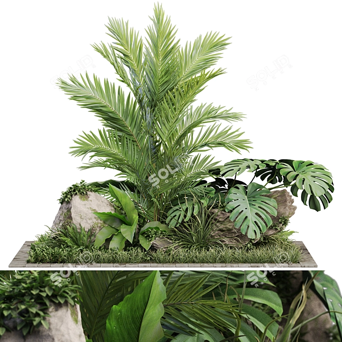  Verdant Foliage Collection 1026 3D model image 1
