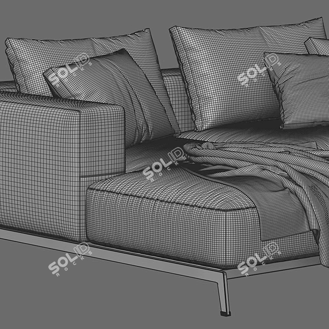 Ettore Sofa Composition 01, Vray 3D model image 4