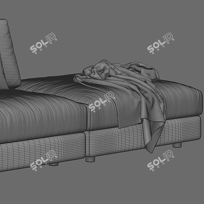 Luxury Superhiro Sofa: Vray Rendered 3D model image 5