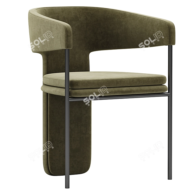 Modern Dining Chair Set Palazzo 3D model image 3