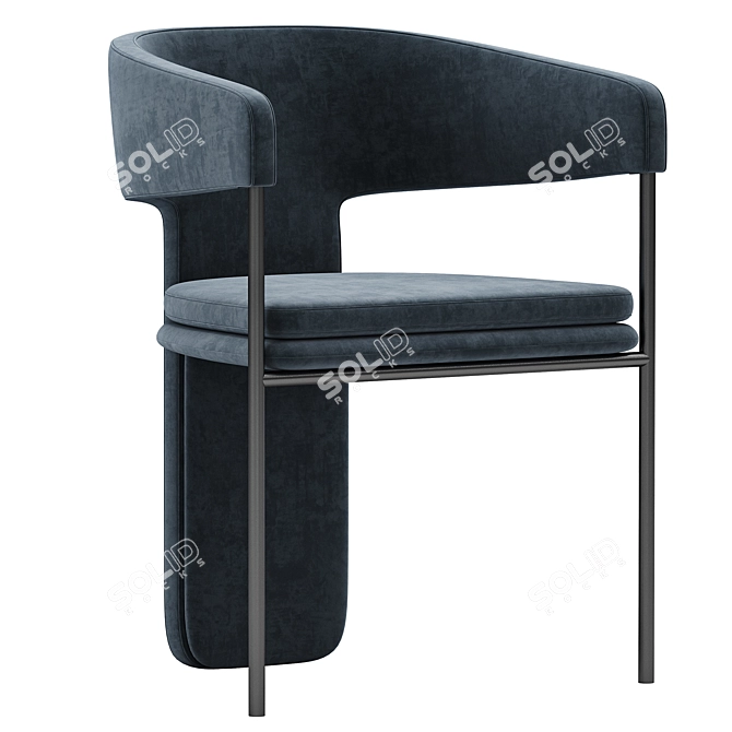 Modern Dining Chair Set Palazzo 3D model image 4